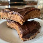 Juicy Keto Peanut Butter Hearts drizzled with melted chocolate.