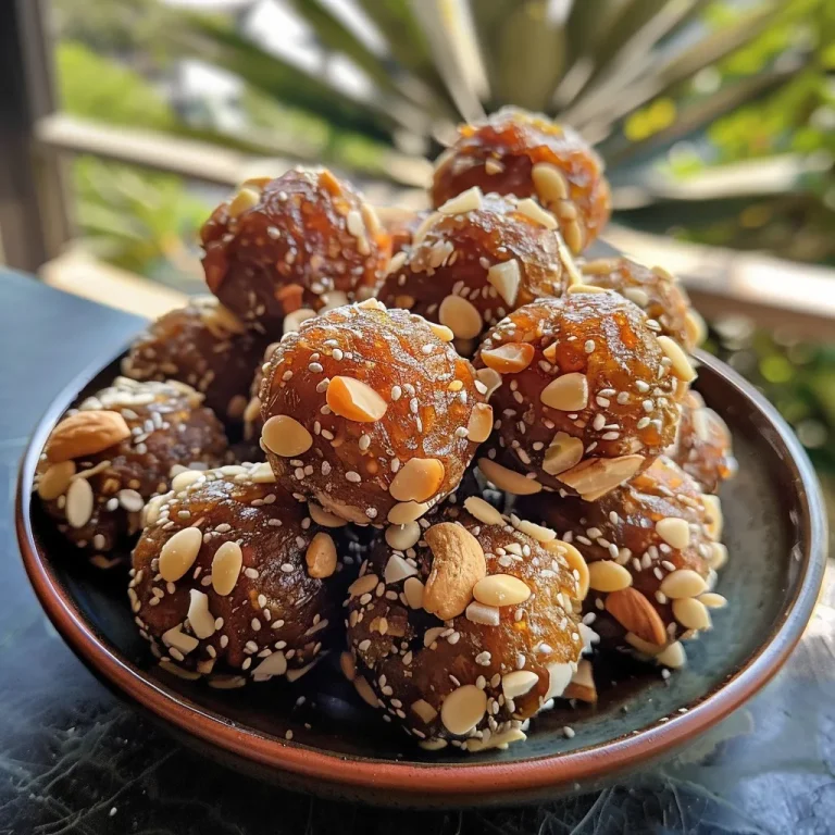 A cluster of date nut balls, highlighting their round shape and nutty exterior.