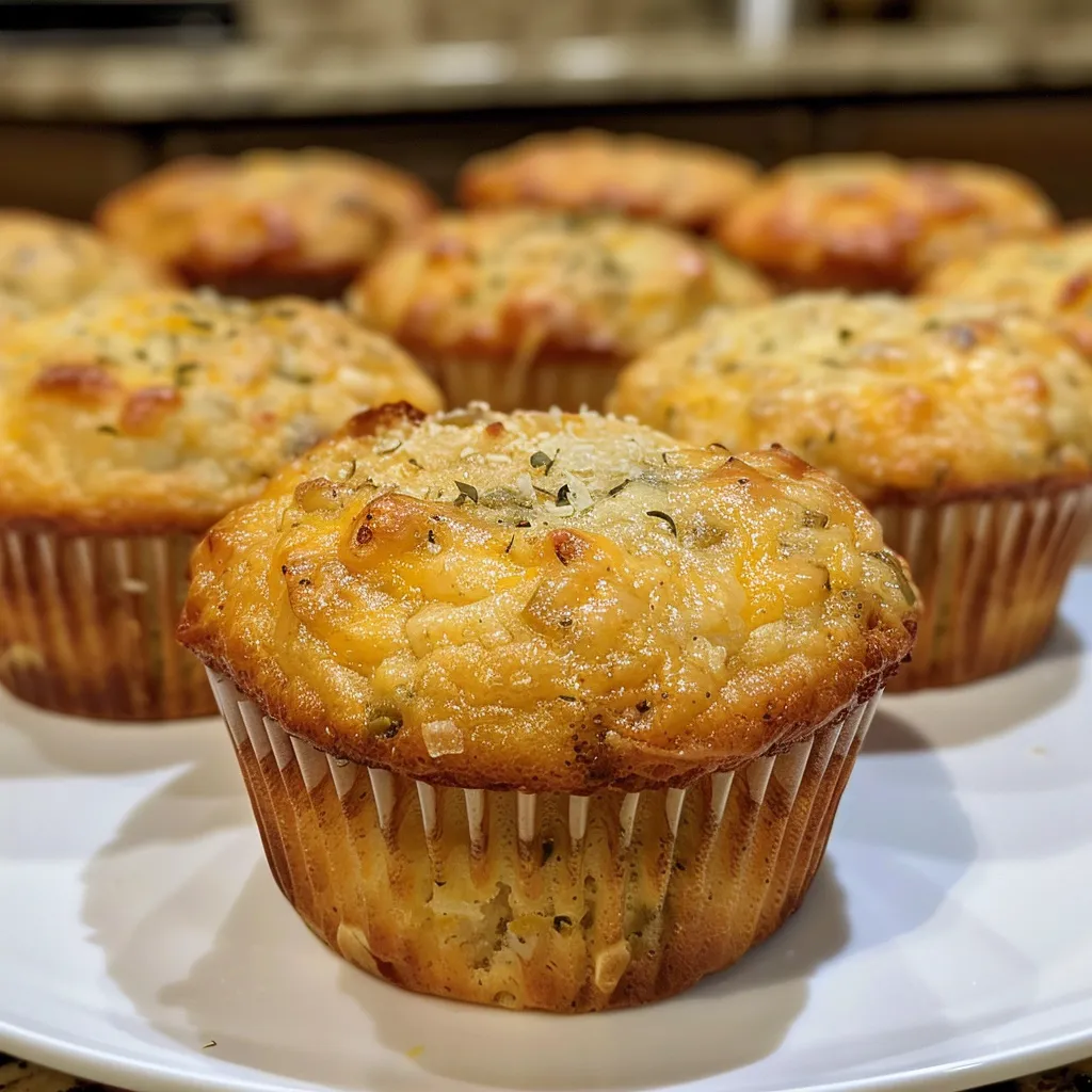 Detailed shot of gluten-free muffins highlighting their savory ingredients and appealing texture.