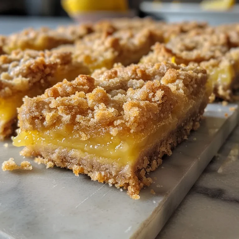 Juicy lemon crumb bars displayed on a white plate, highlighting their vibrant color.