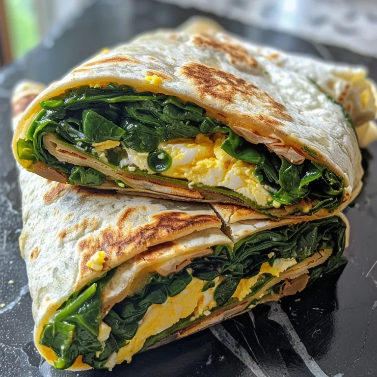 Detailed shot of a low-carb spinach wrap showcasing the vibrant green spinach and wholesome ingredients.
