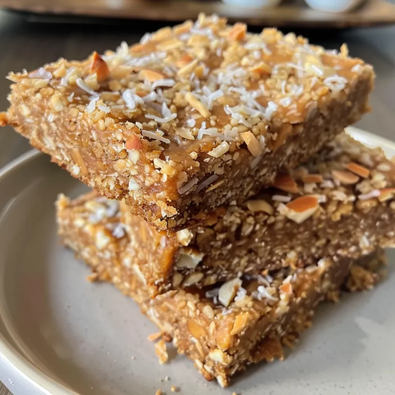 A close-up view of Keto breakfast bars with a golden-brown exterior and chocolate chips.