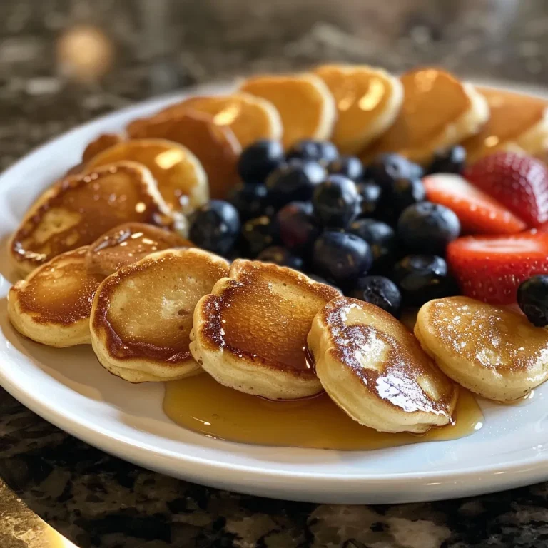 Bite-Sized Breakfast Bliss: Effortless Pancake Mini Muffins Juicy and inviting Pancake Mini Muffins arranged neatly, highlighting their colorful ingredients.