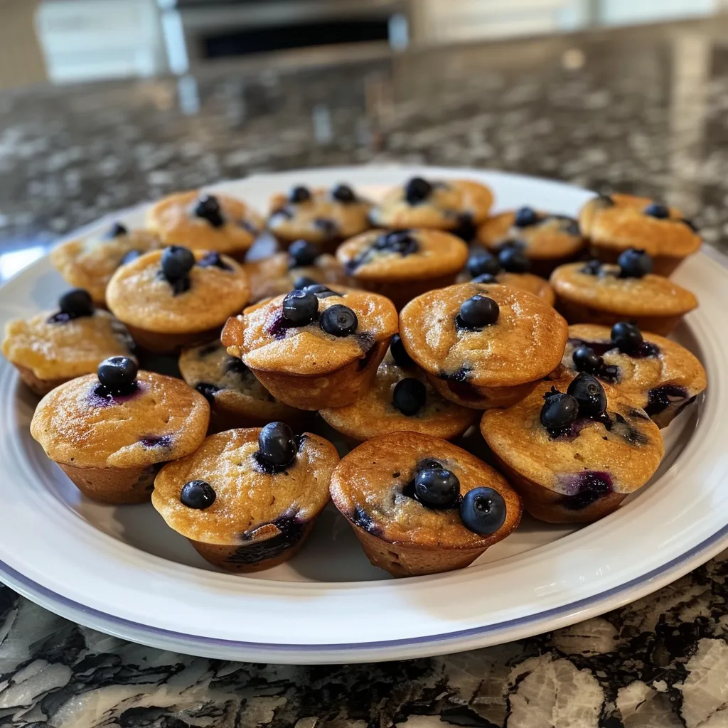A detailed look at warm Pancake Mini Muffins, emphasizing their golden color and soft interior.