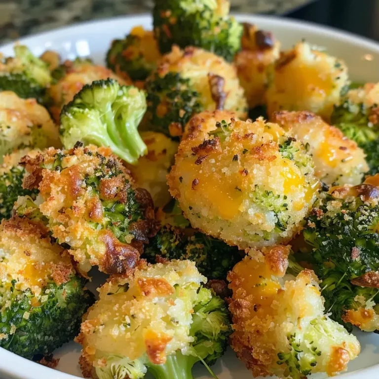 ['A close-up side view of golden-brown Air Fryer Cheddar Broccoli Bites on a white plate.', 'Juicy, crispy Air Fryer Cheddar Broccoli Bites arranged neatly, showcasing their texture.', 'A side perspective of deep-fried Cheddar Broccoli Bites, highlighting their crunchy exterior.', 'A detailed shot of Air Fryer Cheddar Broccoli Bites, emphasizing the cheese and broccoli mix.']