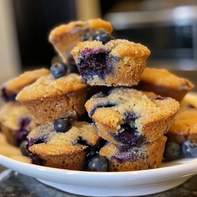 ['Close-up view of juicy blueberry muffin bites showcasing a golden brown top and blueberries.', 'Side view of freshly baked blueberry muffin bites with a light, fluffy texture and scattered blueberries.', 'A detailed look at blueberry muffin bites, highlighting their moist interior and crusty exterior.', 'A vibrant image of blueberry muffin bites, featuring a soft crumb and bursting blueberries.']