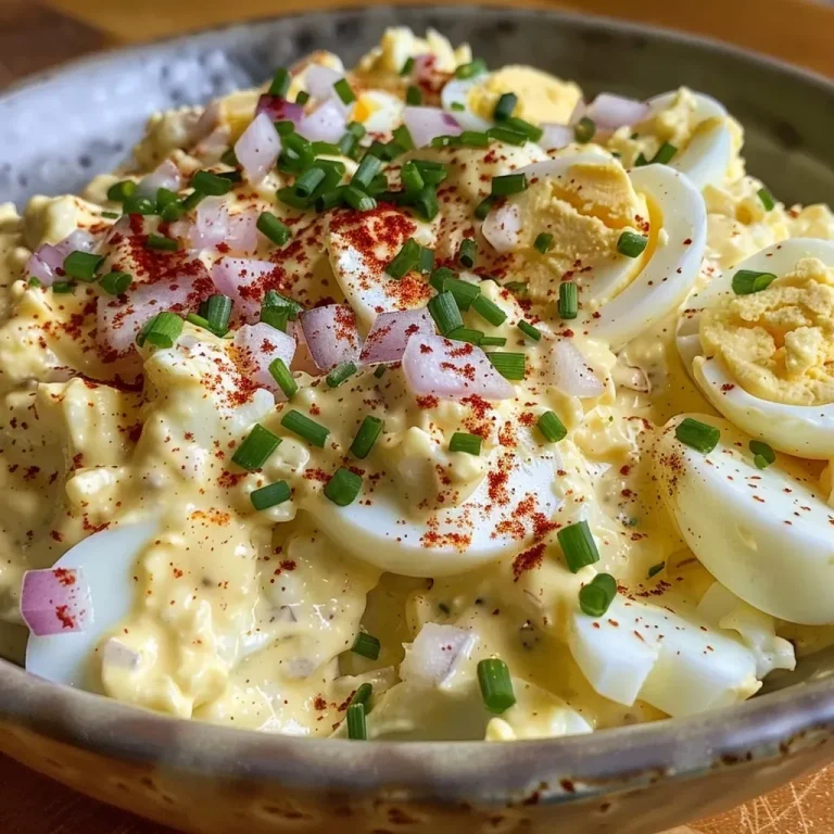 ['Close-up side view of a creamy egg salad made with Greek yogurt, garnished with chives and a sprinkle of paprika.', 'Vibrant egg salad with a smooth texture, featuring hard boiled eggs, Greek yogurt, red onion, and spices in a bowl.', 'Detailed shot of an egg salad enhanced with Greek yogurt, showcasing diced eggs and fresh garnishes alongside a light seasoning.', 'Side perspective of a delicious egg salad dish, consisting of hard boiled eggs mixed with Greek yogurt and colorful garnishes.']