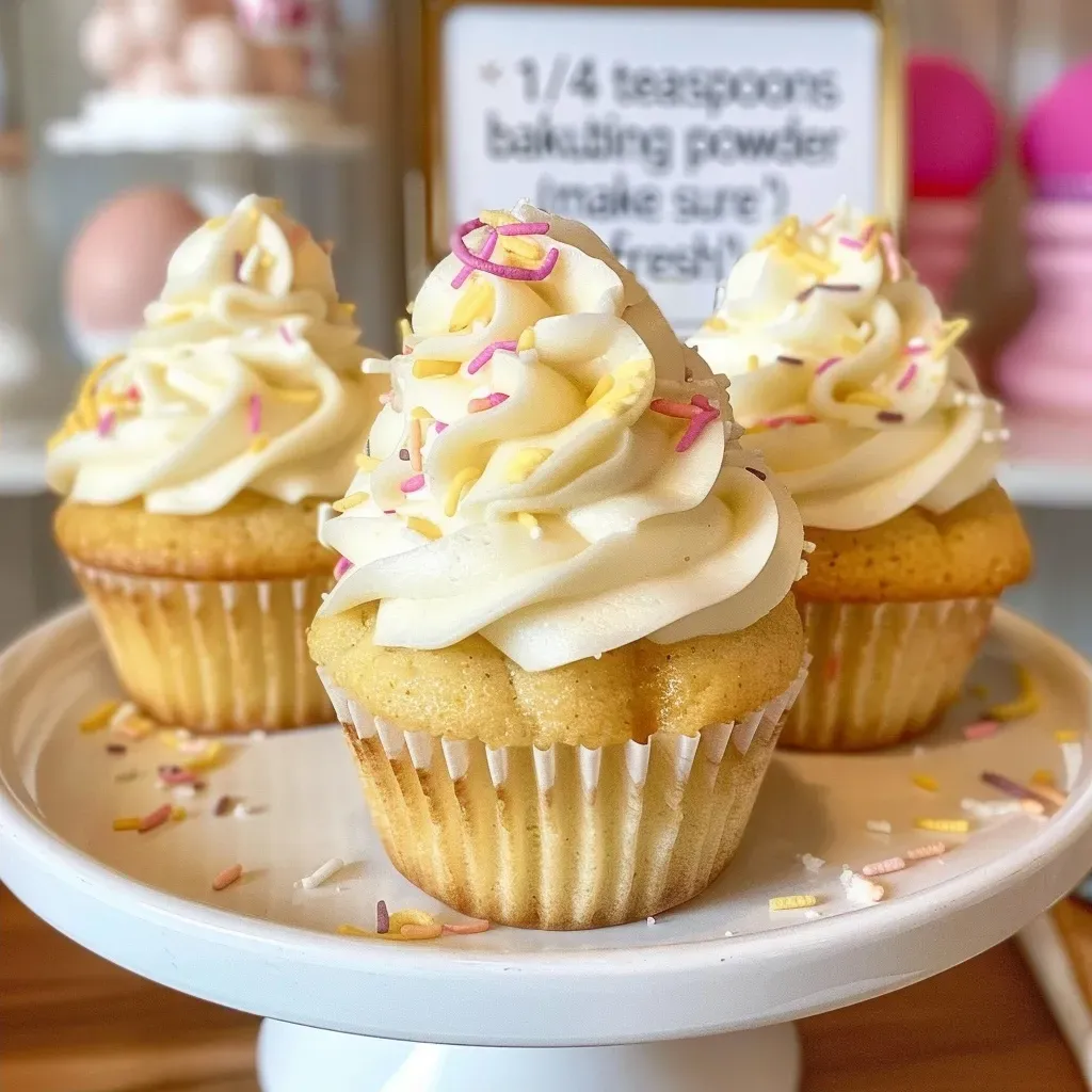 ['Close-up of healthy vanilla cupcakes with fluffy frosting.', 'Side view of moist vanilla cupcakes topped with creamy icing.', 'Deliciously crafted healthy vanilla cupcakes displayed on a plate.', 'Gourmet vanilla cupcakes with a light, airy texture and subtle sheen.']