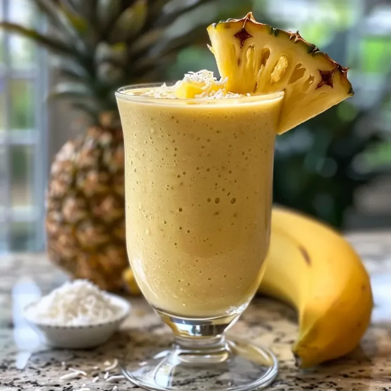 ['Close-up view of a colorful weight gain smoothie in a glass with coconut flakes sprinkled on top.', 'Side view of a creamy weight gain smoothie made with frozen pineapple and banana, topped with coconut flakes.', 'A refreshing weight gain smoothie showcasing vibrant yellow and green hues, presented in a clear glass.', 'Thick weight gain smoothie featuring frozen fruits and coconut milk, viewed from the side.']